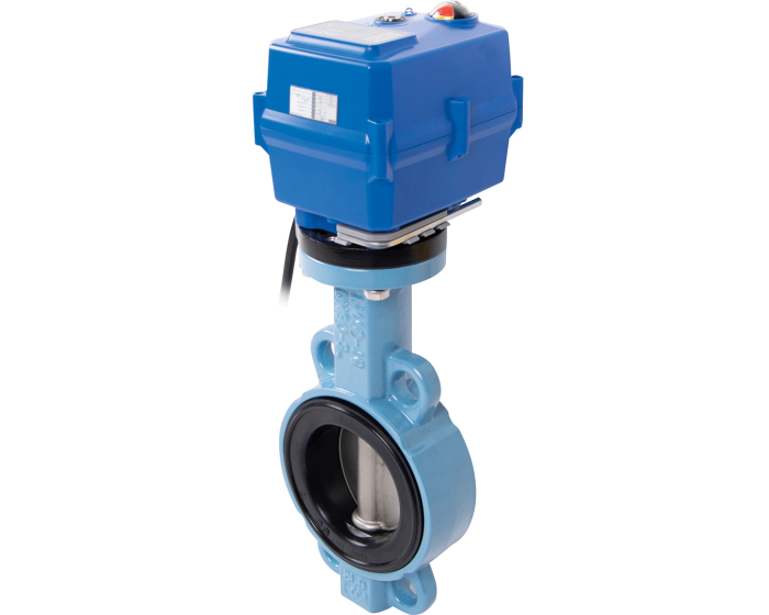 Ductile iron butterfly valve 1153LT10 + TCR electric actuator